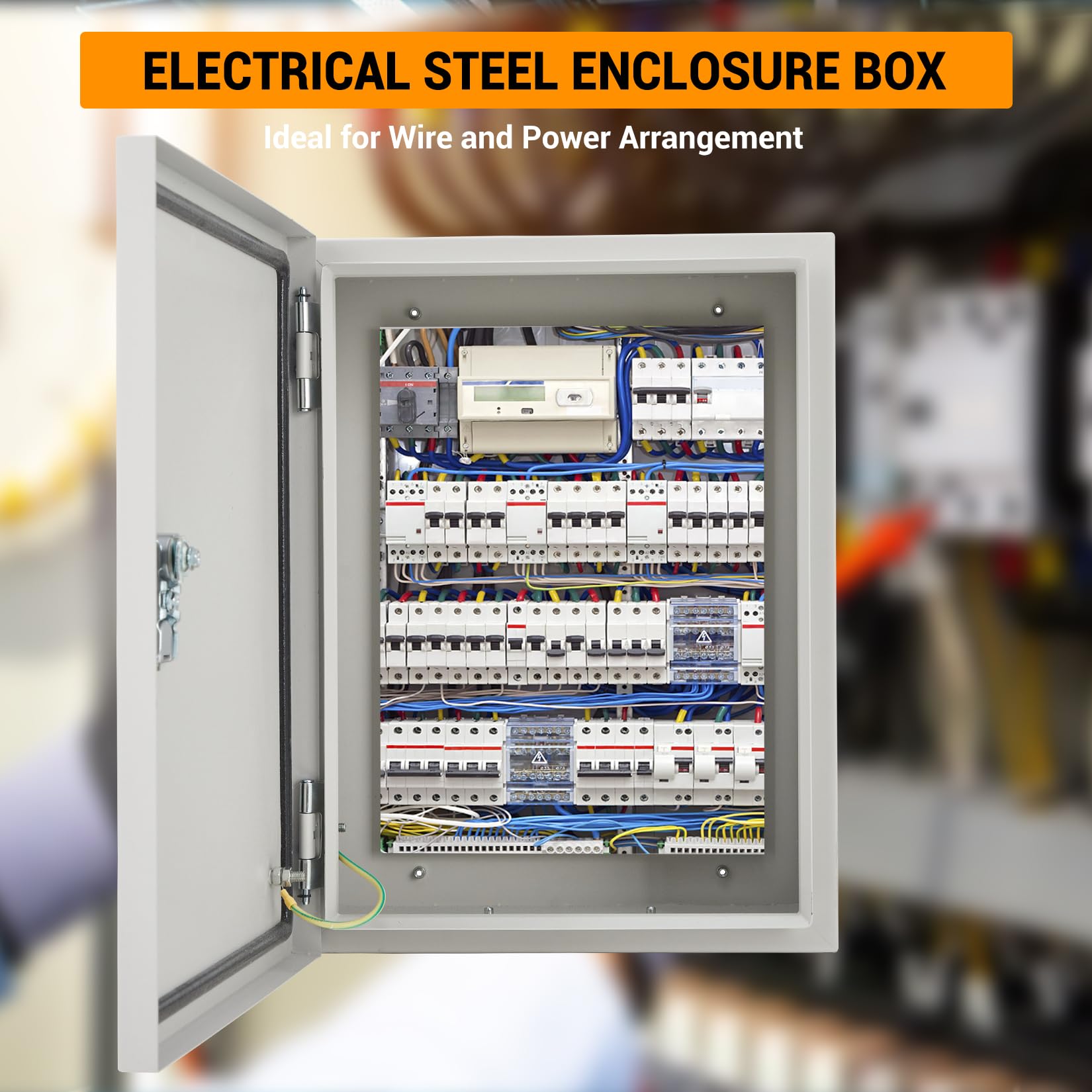 Construcción de acero con recubrimiento de la caja eléctrica Garvee con cerradura segura y bisagras reforzadas